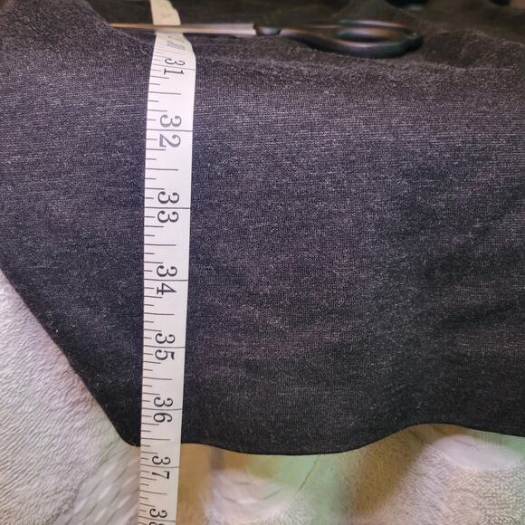 Calvin Klein Gray Knee Length Dress 3/4 Sleeve Round Neck Size 8 Petite Pockets - Picture 10 of 10